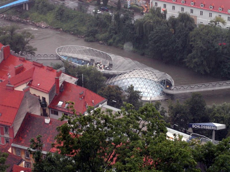 Graz castle mountain